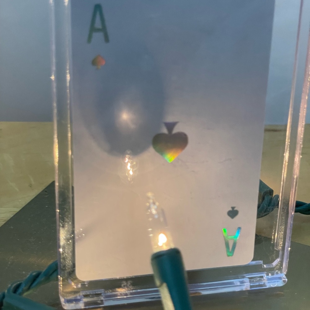 Joy Dior Holographic Spades A,K,Q,J,2,6 Cards in Cases (6 for 1)